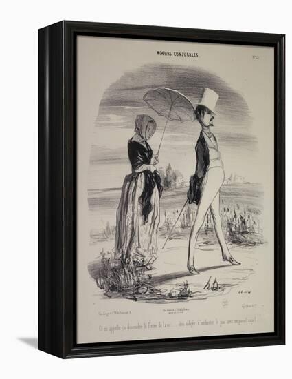 Marital Habits-Honore Daumier-Framed Premier Image Canvas