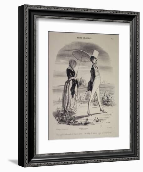 Marital Habits-Honore Daumier-Framed Giclee Print