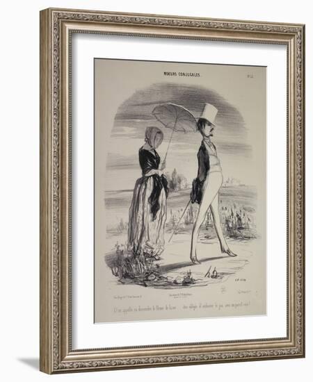 Marital Habits-Honore Daumier-Framed Giclee Print