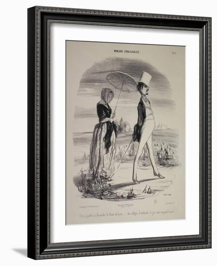 Marital Habits-Honore Daumier-Framed Giclee Print