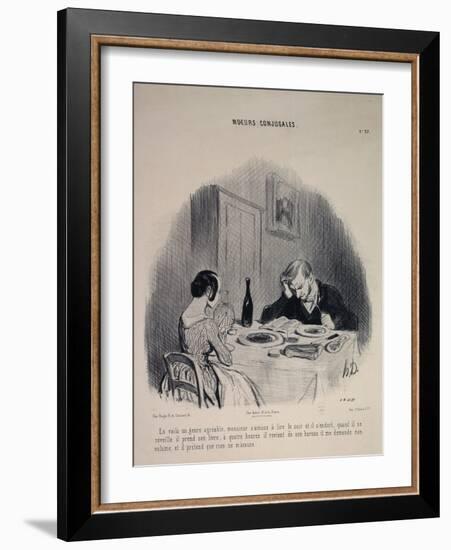 Marital Habits-Honore Daumier-Framed Giclee Print