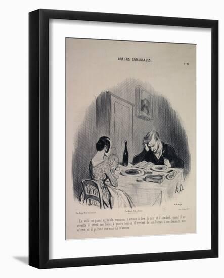 Marital Habits-Honore Daumier-Framed Giclee Print