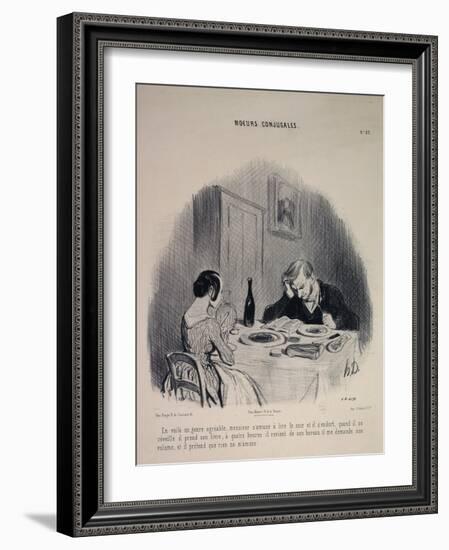 Marital Habits-Honore Daumier-Framed Giclee Print