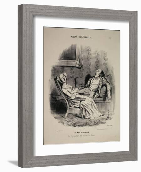 Marital Habits-Honore Daumier-Framed Giclee Print