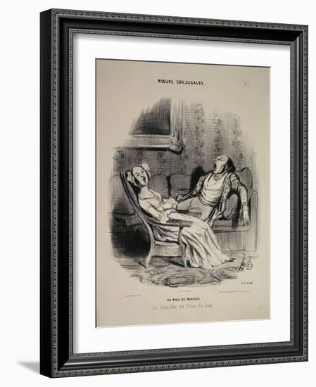 Marital Habits-Honore Daumier-Framed Giclee Print