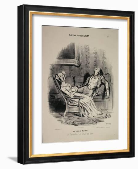 Marital Habits-Honore Daumier-Framed Giclee Print