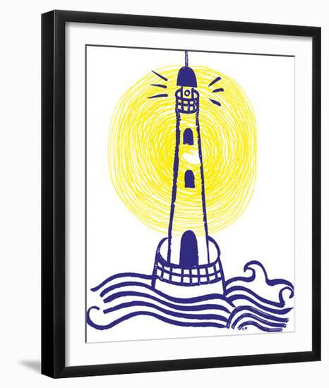 Maritime Lighthouse-Emilie Ramon-Framed Giclee Print