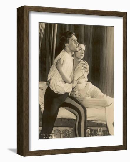 Marius Goring British Actor of Stage and Screen in the Role of Romeo with Peggy Ashcroft as Juliet-Debenham-Framed Photographic Print