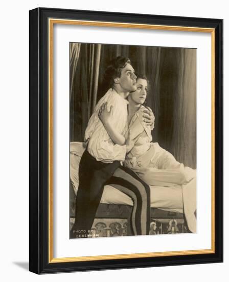 Marius Goring British Actor of Stage and Screen in the Role of Romeo with Peggy Ashcroft as Juliet-Debenham-Framed Photographic Print