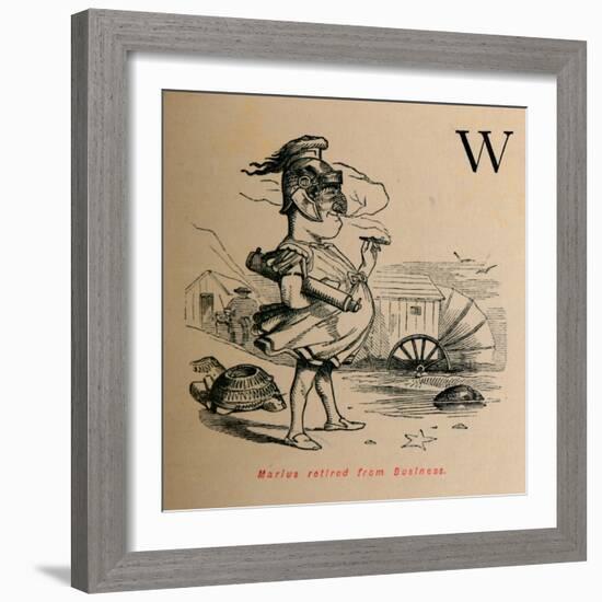 'Marius retired from Business', 1852-John Leech-Framed Giclee Print