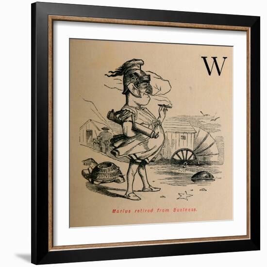 'Marius retired from Business', 1852-John Leech-Framed Giclee Print