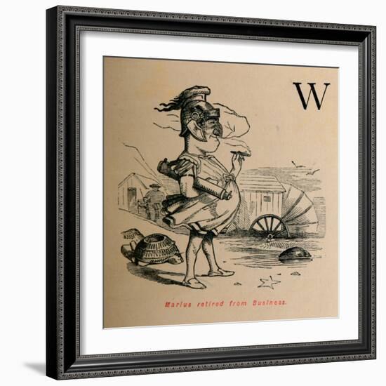 'Marius retired from Business', 1852-John Leech-Framed Giclee Print