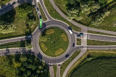 Aerial View of Roundabout in Wroclaw City-Mariusz Szczygiel-Photographic Print