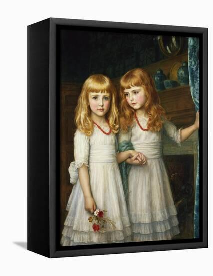 Marjory and Lettice Wormald-Arthur Hughes-Framed Premier Image Canvas