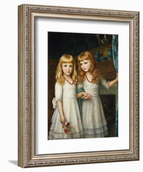 Marjory and Lettice Wormald-Arthur Hughes-Framed Giclee Print