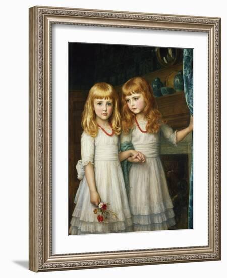 Marjory and Lettice Wormald-Arthur Hughes-Framed Giclee Print