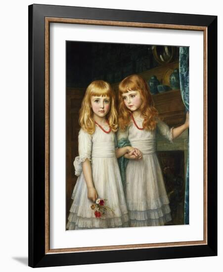 Marjory and Lettice Wormald-Arthur Hughes-Framed Giclee Print