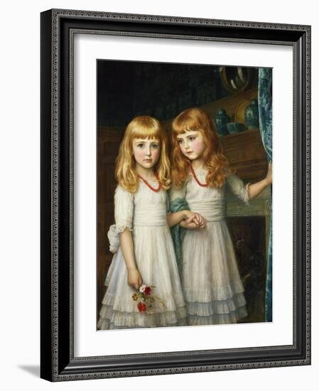 Marjory and Lettice Wormald-Arthur Hughes-Framed Giclee Print