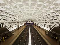 Foggy Bottom Metro Station Platform, Part of the Washington D.C. Metro System, Washington D.C., USA-Mark Chivers-Photographic Print
