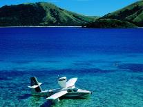 Seaplane in Water Between Yasawa and Sawa-I-Lau Islands, Fiji-Mark Daffey-Photographic Print
