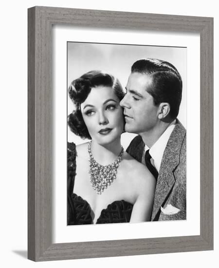 Mark Dixon Detective WHERE THE SIDEWALK ENDS by OttoPreminger with Gene Tierney and Dana Andrews, 1-null-Framed Photo