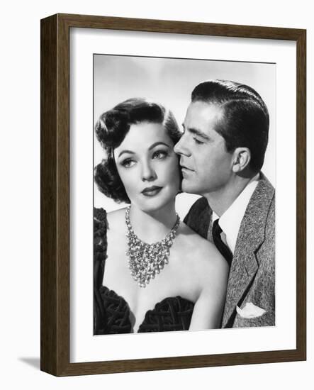 Mark Dixon Detective WHERE THE SIDEWALK ENDS by OttoPreminger with Gene Tierney and Dana Andrews, 1-null-Framed Photo