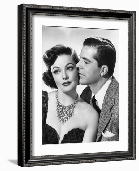 Mark Dixon Detective WHERE THE SIDEWALK ENDS by OttoPreminger with Gene Tierney and Dana Andrews, 1-null-Framed Photo