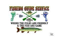 Fishing Guide Service-Mark Frost-Giclee Print