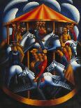 Gilbert Cannan and His Mill, 1916 (Oil on Canvas)-Mark Gertler-Giclee Print