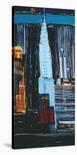 Manhattan Skyline-Mark Gleberzon-Stretched Canvas