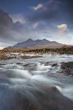 Black Cuillin Mountains with the River Sligachan, Isle of Skye, Inner Hebrides, Scotland, UK-Mark Hamblin-Photographic Print