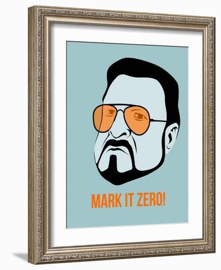 Mark it Zero Poster 1-Anna Malkin-Framed Art Print