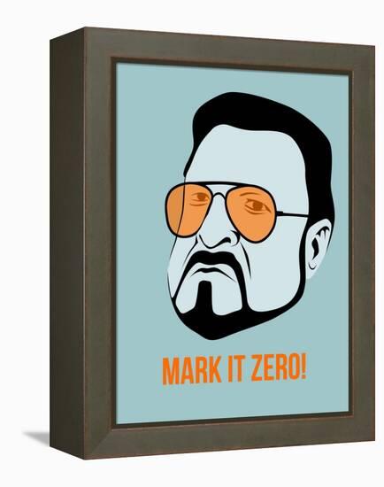 Mark it Zero Poster 1-Anna Malkin-Framed Stretched Canvas