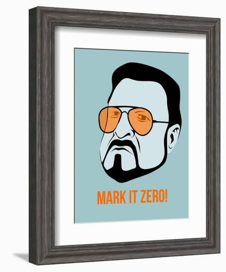 Mark it Zero Poster 1-Anna Malkin-Framed Art Print