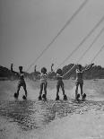 Four People Competing in the National Water Skiing Championship Tournament-Mark Kauffman-Photographic Print
