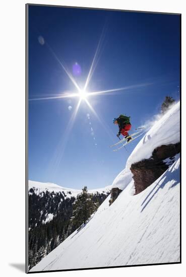 Mark Kogelmann Skiing Vail Pass, Colorado, March 2014-Louis Arevalo-Mounted Photographic Print