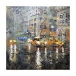 Manhattan Orange Umbrella-Mark Lague-Framed Art Print