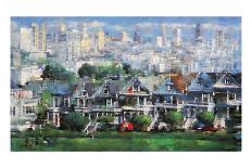 Blue Paris-Mark Lague-Framed Art Print