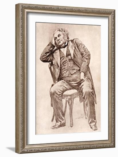 Mark Lemon, 19th Century Editor of Punch Magazine-William Henry Margetson-Framed Giclee Print