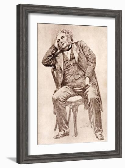 Mark Lemon, 19th Century Editor of Punch Magazine-William Henry Margetson-Framed Giclee Print