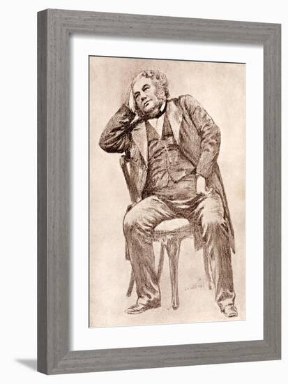 Mark Lemon, 19th Century Editor of Punch Magazine-William Henry Margetson-Framed Giclee Print