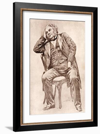 Mark Lemon, 19th Century Editor of Punch Magazine-William Henry Margetson-Framed Giclee Print