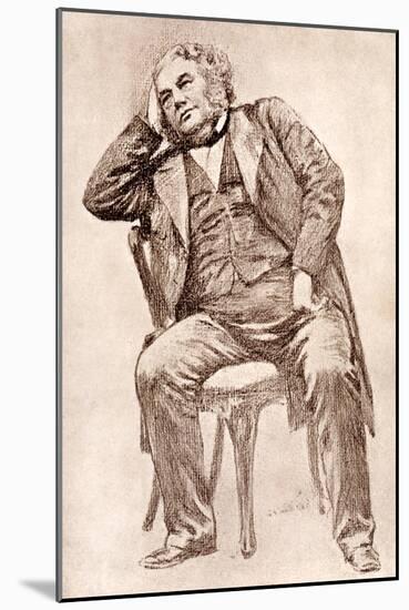 Mark Lemon, 19th Century Editor of Punch Magazine-William Henry Margetson-Mounted Giclee Print