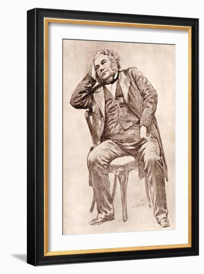 Mark Lemon, 19th Century Editor of Punch Magazine-William Henry Margetson-Framed Giclee Print