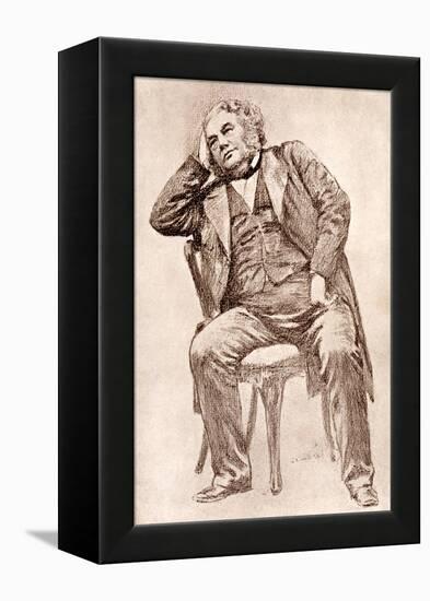 Mark Lemon, 19th Century Editor of Punch Magazine-William Henry Margetson-Framed Premier Image Canvas