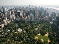 New York Aerial-Mark Lennihan-Framed Premier Image Canvas