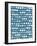 Mark Making Tile Pattern II Light Blue Crop-Moira Hershey-Framed Art Print