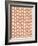 Mark Making Tile Pattern IV Rust Crop-Moira Hershey-Framed Art Print