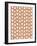Mark Making Tile Pattern IV Rust Crop-Moira Hershey-Framed Art Print