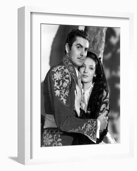 Mark Of Zorro, Tyrone Power, Linda Darnell, 1940-null-Framed Photo